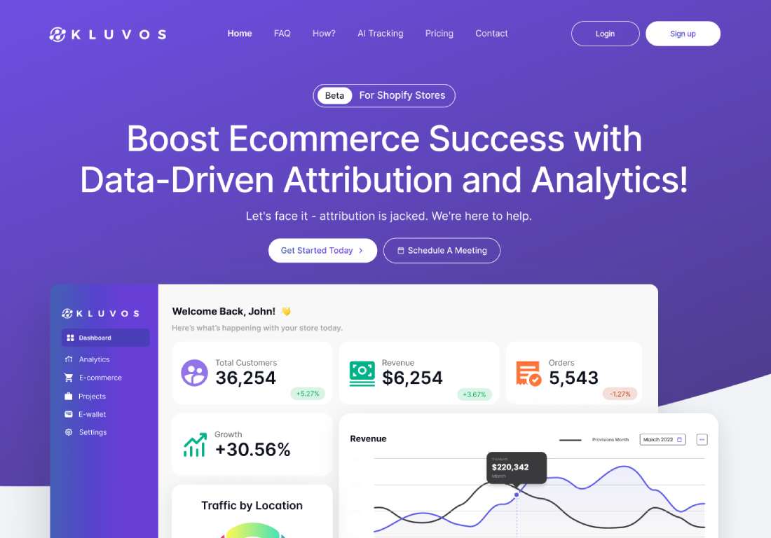 sass landing page